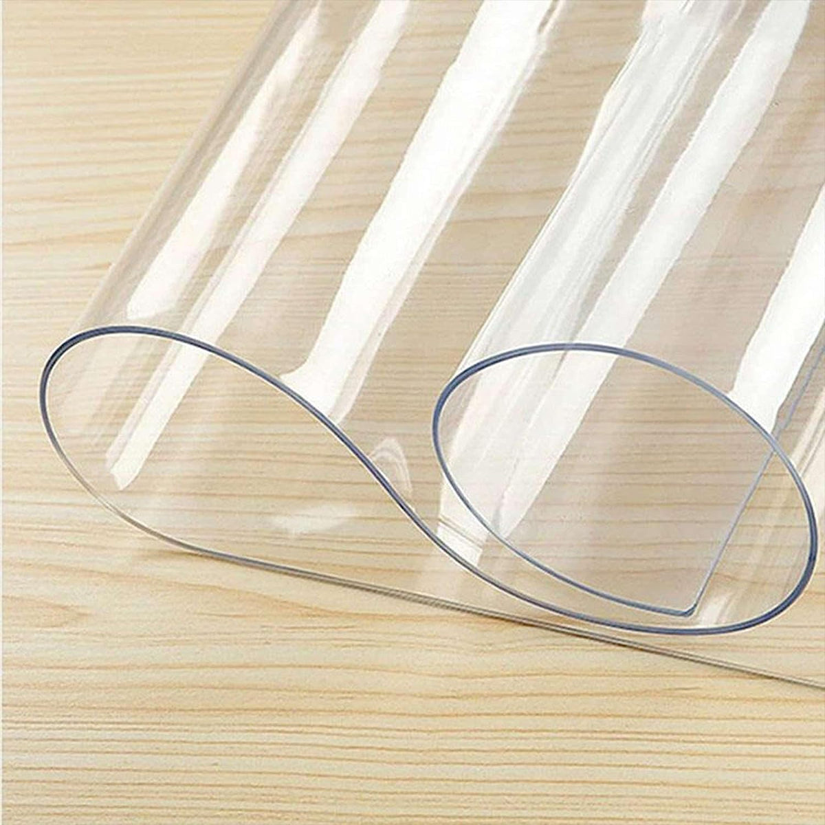 Transparente Bodenschutzmatte Für Bürostühle - Rutschfest, 50x50 Cm Rund