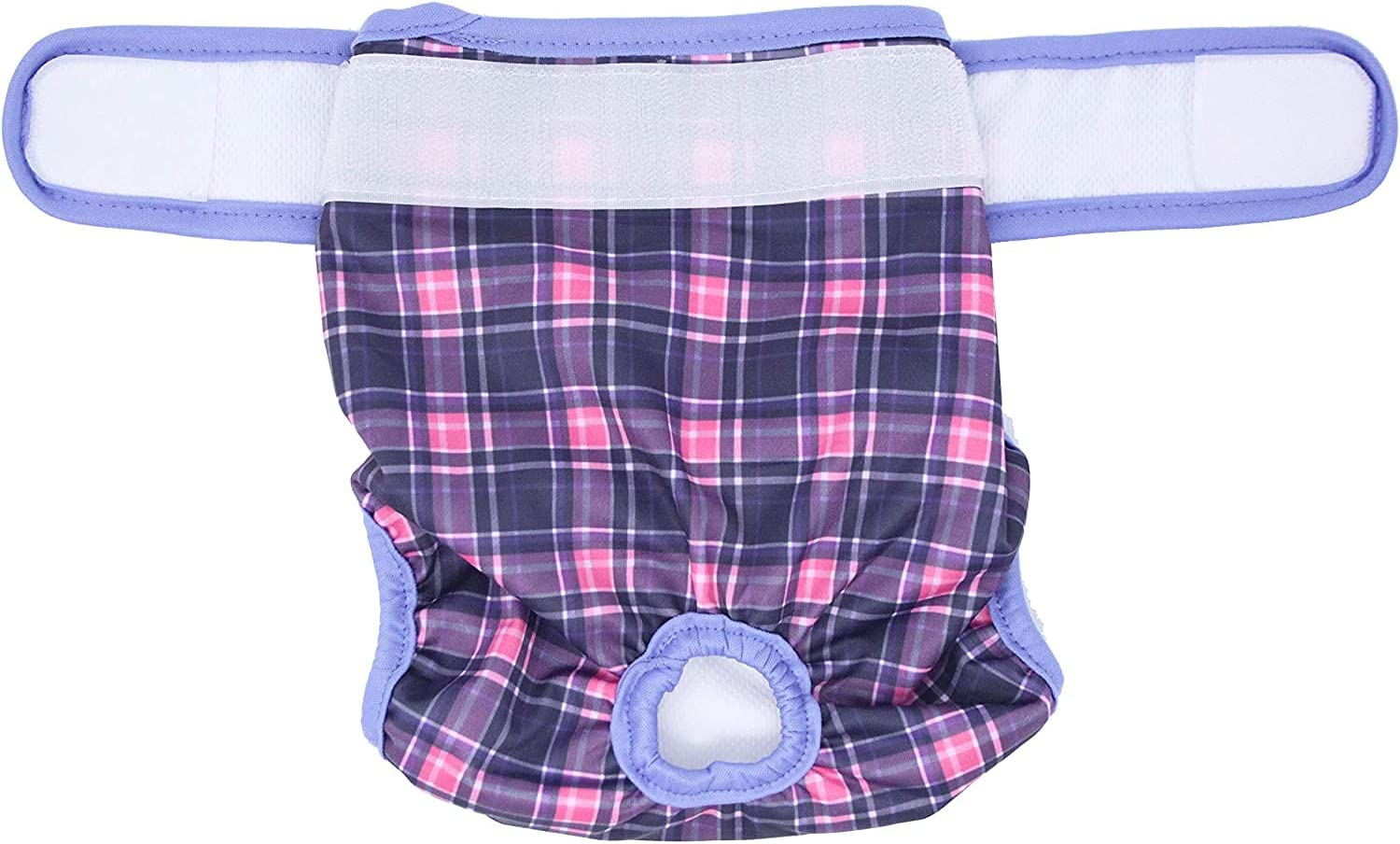 Petsweare Wasserdicht Saugfähigkeit Waschbare Robuste Wiederverwendbare Hundewindeln Läufigkeitshose Inkontinenzunterlage für Weiblichen Welpe und Hündinnen 3 Pack (Medium, Lila)