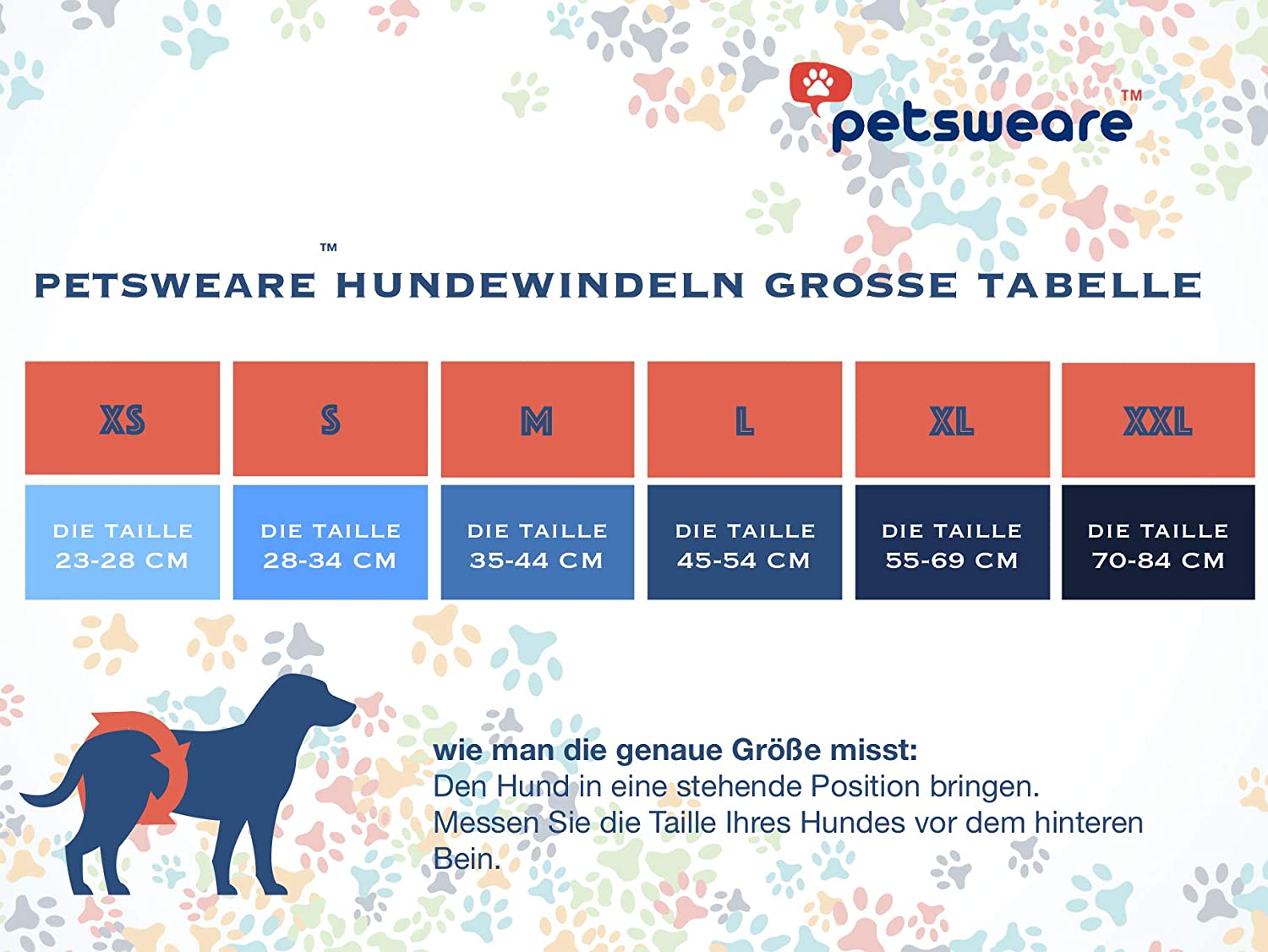 Petsweare wasserdicht saugfähig waschbare robuste wiederverwendbare Hundewindeln Inkontinenzunterlage für männliche Welpe und Hunde 3er Pack (Large, Dunkelgelb)