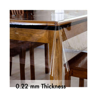Artwelt Tischdecke Transparent Tischfolie 0.22mm Ideal für Geburtstagsfeiern Karneval Babypartys Glasklar Tischschutz Wasserdicht Abwaschbar Wunschmaß Fettdicht Tischschutzfolie (110cm X 140cm)