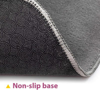 Artwelt Badezimmerteppich Set 2 teilig rutschfest Badematte Badevorleger Duschvorleger Absorbierende Badteppich für Badezimmer 50x80 & 40x50 Anthrazit
