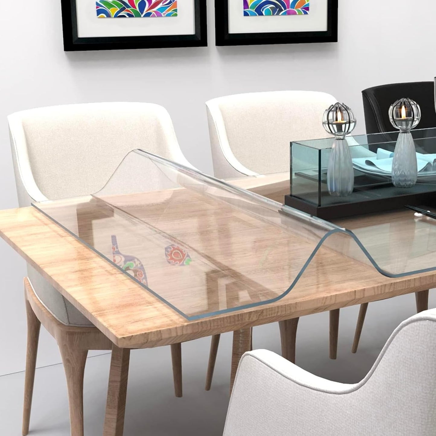 Artwelt Tischdecke Transparent Tischfolie Glasklar Weiche Folie 2.2 mm Kratzfest Wasserdicht Abwaschbar Tischschutz Folie Wunschmaß Tischschutzfolie |Premium Qualität Made in Germany| (100cm X 70cm)
