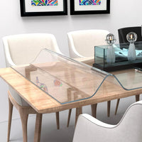 Artwelt Tischdecke Transparent Tischfolie Glasklar Weiche Folie 2.2 mm Kratzfest Wasserdicht Abwaschbar Tischschutz Folie Wunschmaß Tischschutzfolie |Premium Qualität Made in Germany| (100cm X 70cm)