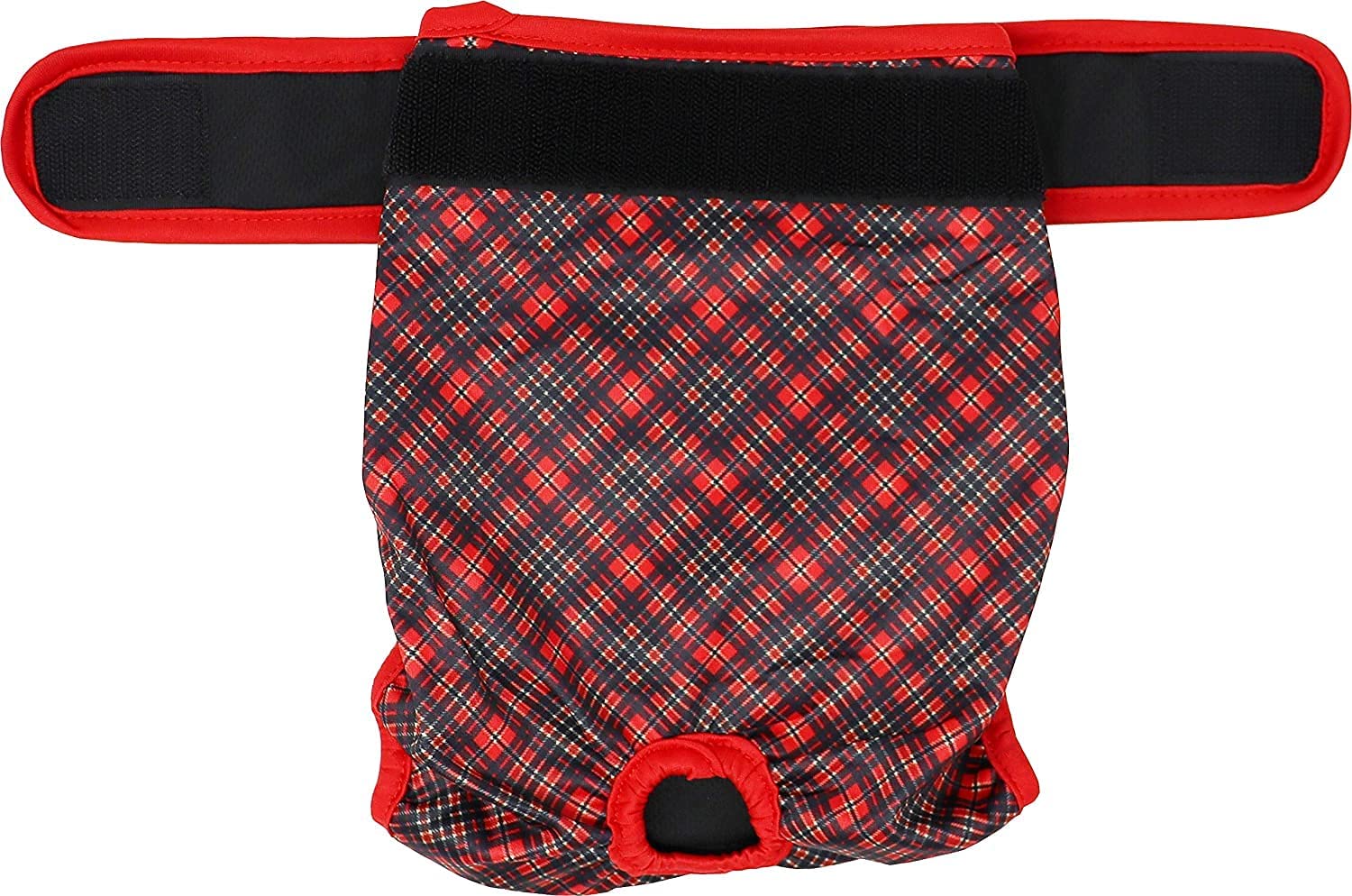 Petsweare wasserdicht saugfähig waschbare robuste wiederverwendbare Hundewindeln Läufigkeitshose Inkontinenzunterlage für weibliche Welpe und Hündinnen 3er Pack (Large, Rot)