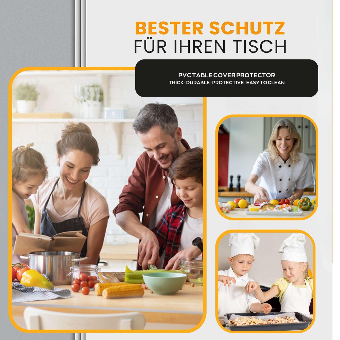 Artwelt Tischdecke Transparent Rund 2.0mm Tischfolie Glasklar Folie Tischschutz Wasserdicht Abwaschbar Wunschmaß Tischschutzfolie für Runde Tische Durchmesser 40cm