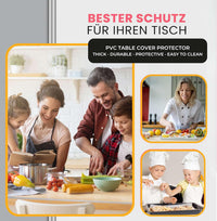 Artwelt Tischdecke Transparent Tischfolie 2.0mm Glasklar Folie Tischschutz Wasserdicht Abwaschbar Polyvinylchloride Folie Wunschmaß Fettdicht Tischschutzfolie (40cm X 60cm)