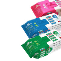 Cleanizi Reinigungstücher Extra dickes und Extra Großes Feuchttücher Oberflächenreinigung Set für Fußboden Küche Badezimmer – nicht Abfärbender Spülfreier Formel – Mit Bleichmittel 6 Packungen