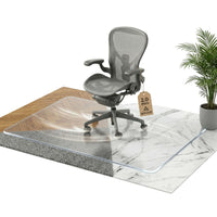 Artwelt Bodenschutzmatte Bürostuhl Transparent Schreibtischstuhl Unterlage Bodenmatte Bürostuhlunterlage Stuhlunterlage Stuhlmatte (40cm X 60cm)
