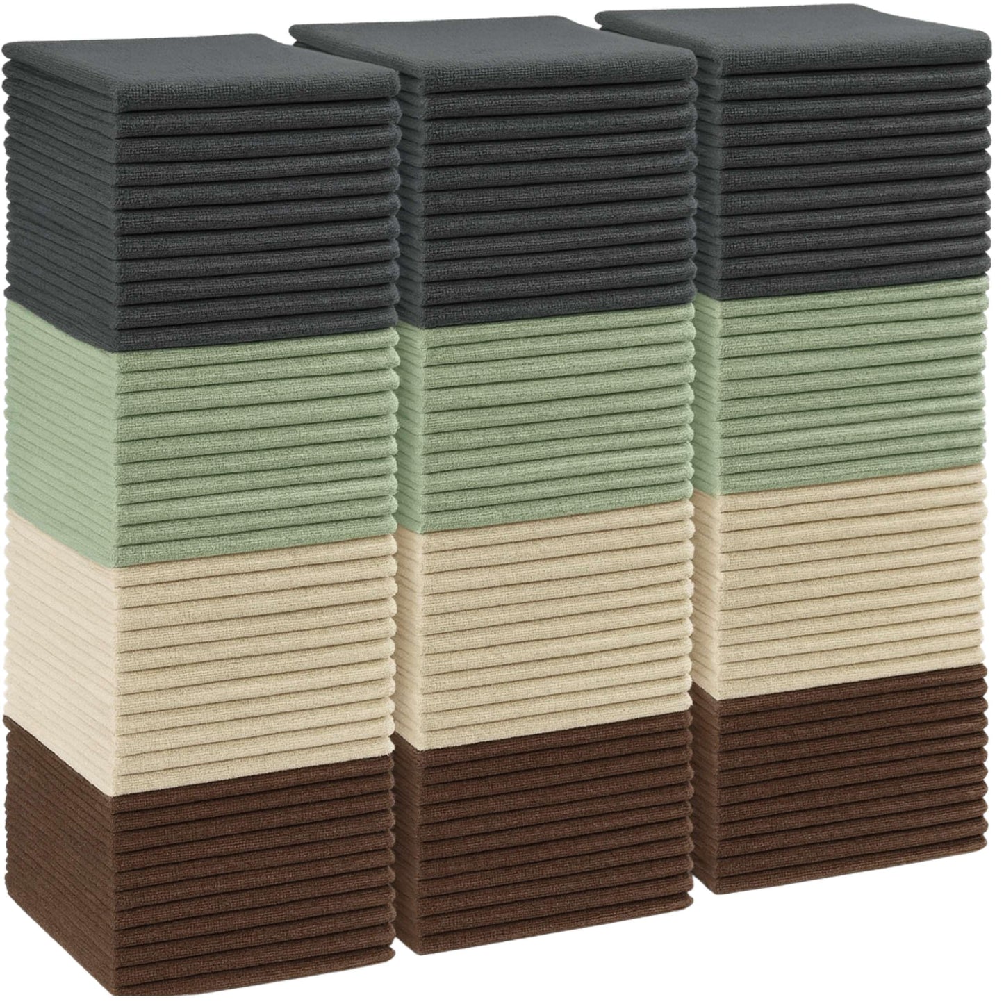 Artwelt Mikrofaser Geschirrtücher Reinigungstücher Putztücher/Putzlappen – fusselfrei, saugstark & waschbar; Küchentücher & Fensterputzer für Glas/Haushalt – 30×30 cm - 84 Stück