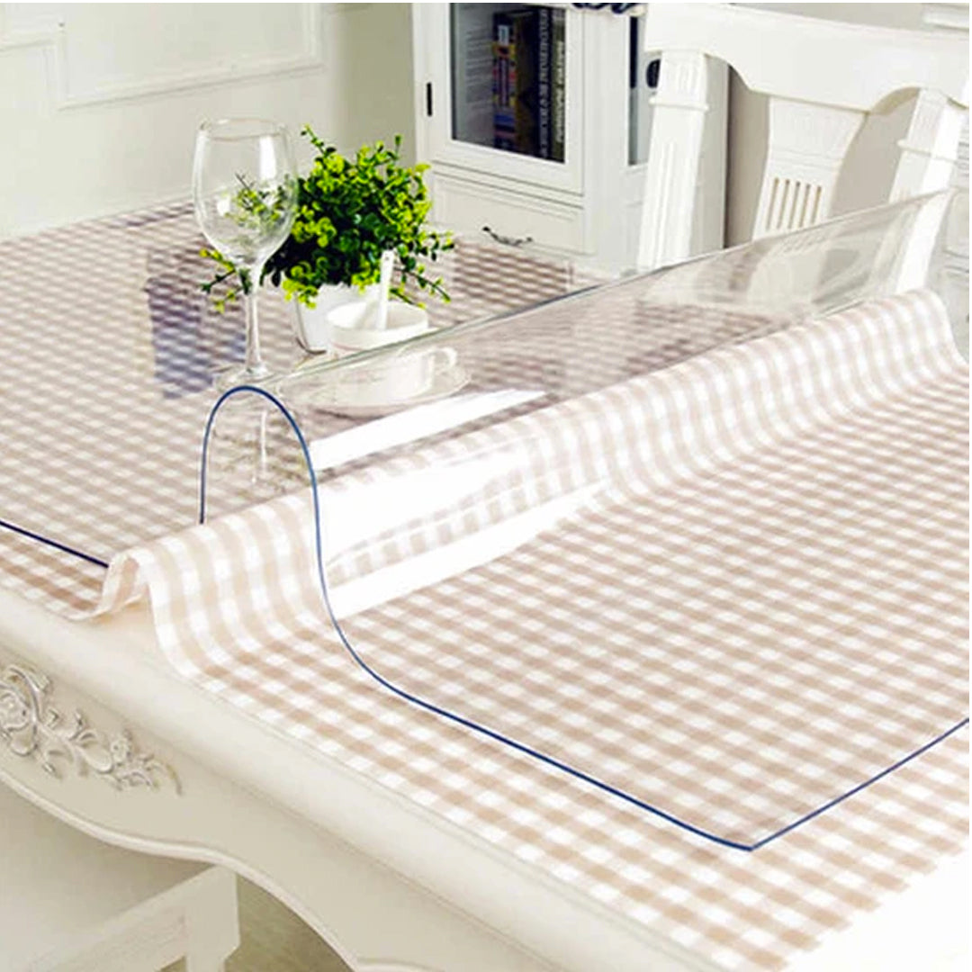 NURPELLE tafelkleed, transparant en waterdicht, tafelfolie op maat, doorzichtig tafelkleed, afwasbaar, 2 mm plastic tafelkleed en tafelbescherming, breedte x lengte 90 x 350 cm NURPELLE tafelkleed, transparant en waterdicht, tafelfolie op maat, doorzichtig tafelkleed, afwasbaar, 2 mm plastic tafelkleed en tafelbescherming, breedte x lengte 90 x 350 cm